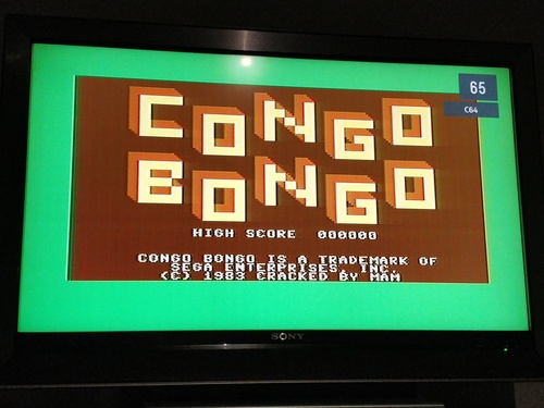 Congo Bongo startup screen