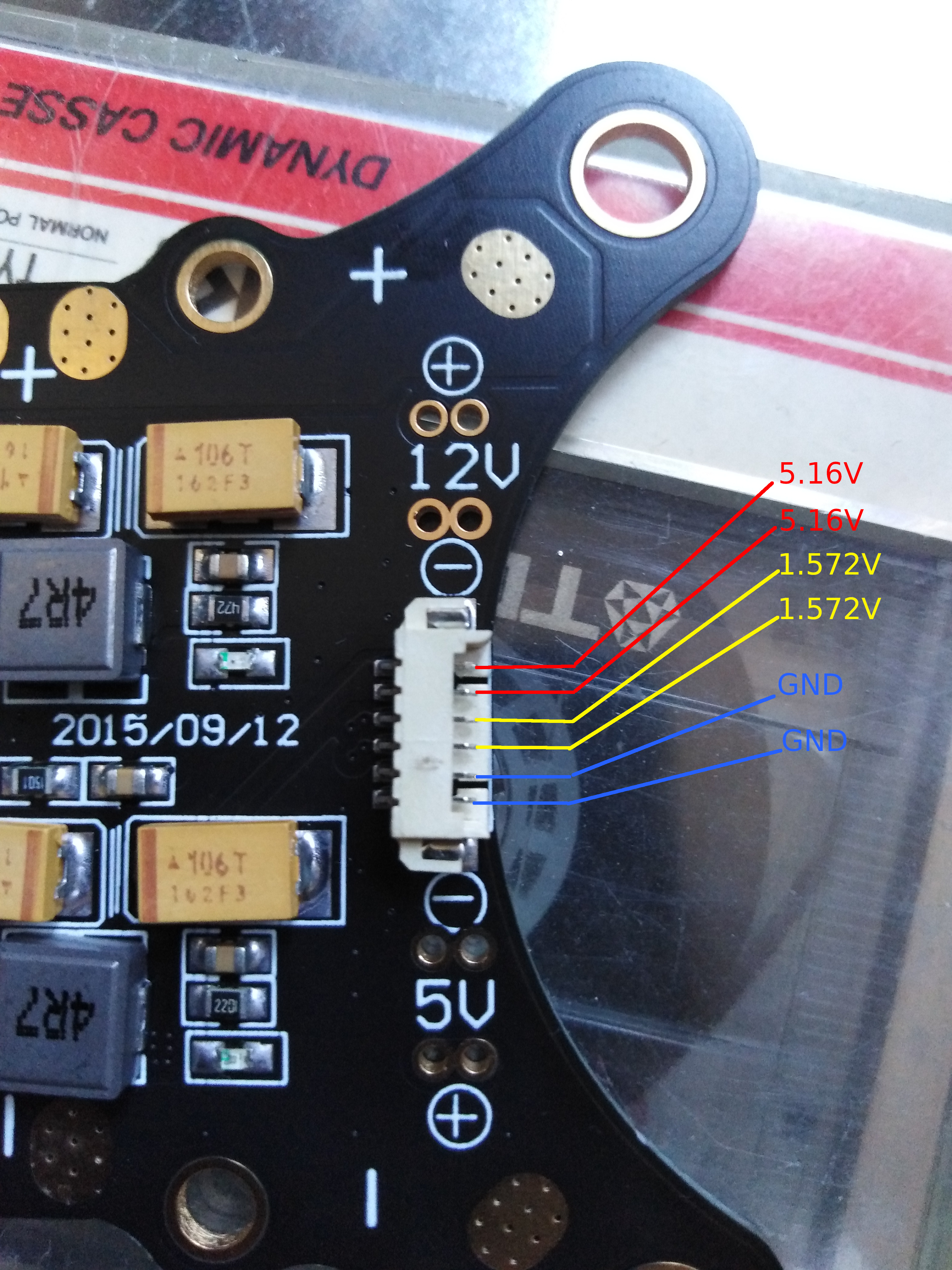 power connector PDB pinout