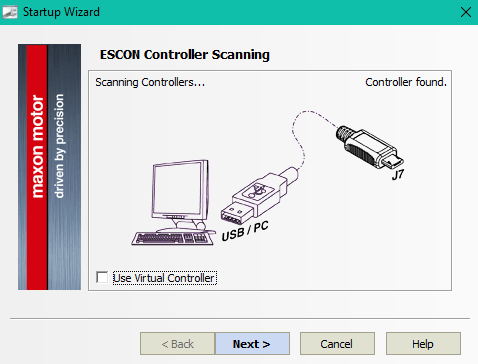 startup wizard scanning