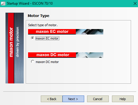 startop wizard choose motor