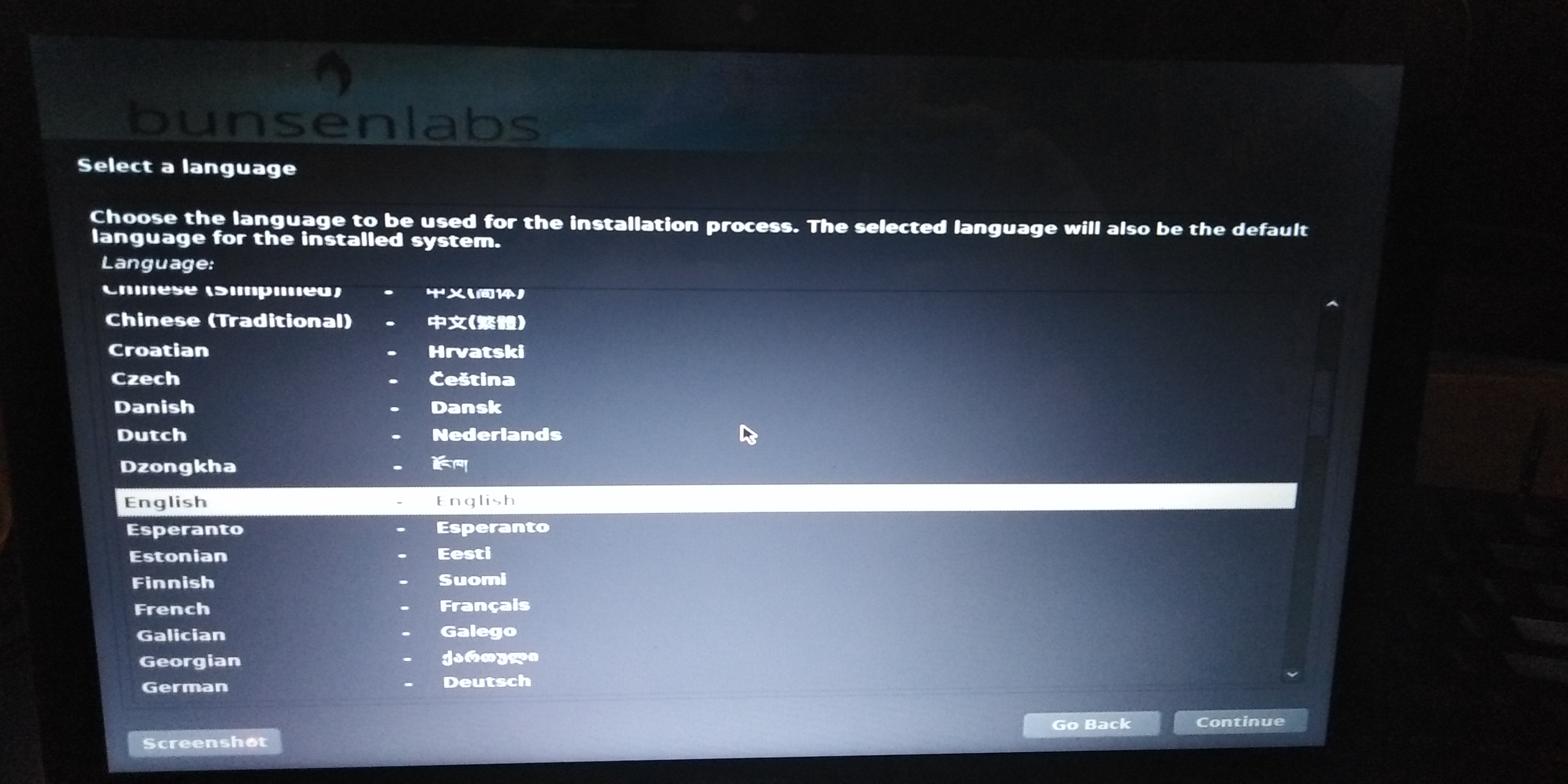 BunsenLabs installer