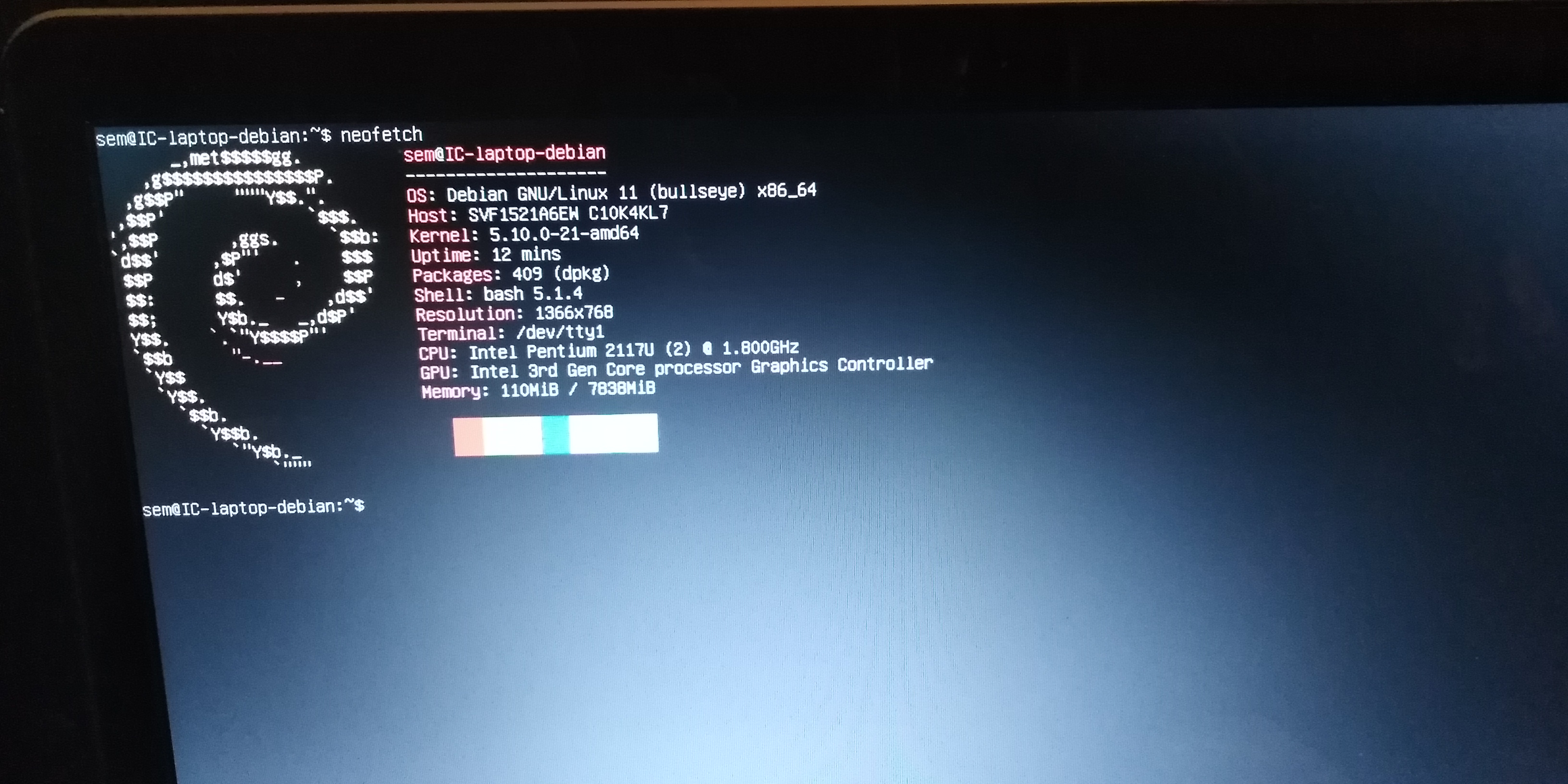 Debian installed